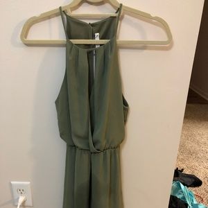 Chiffon deep v romper
